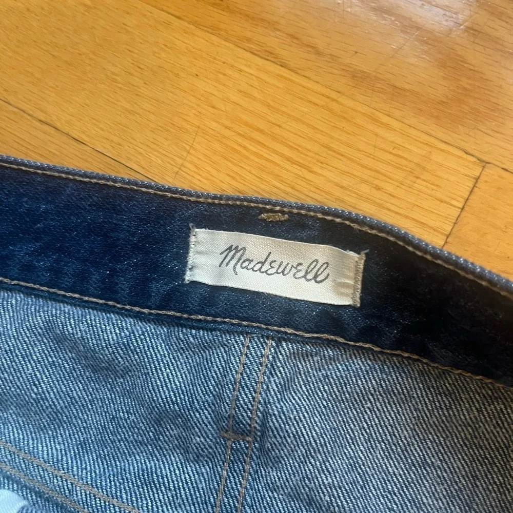 Madewell Rigid Denim Straight Mini Skirt 27 - Picture 7 of 11